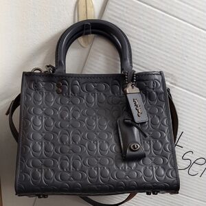 Coach Rogue Bag 25 Signature Leather W Floral Bow Print Int. No. 26839